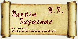 Martin Kuzminac vizit kartica